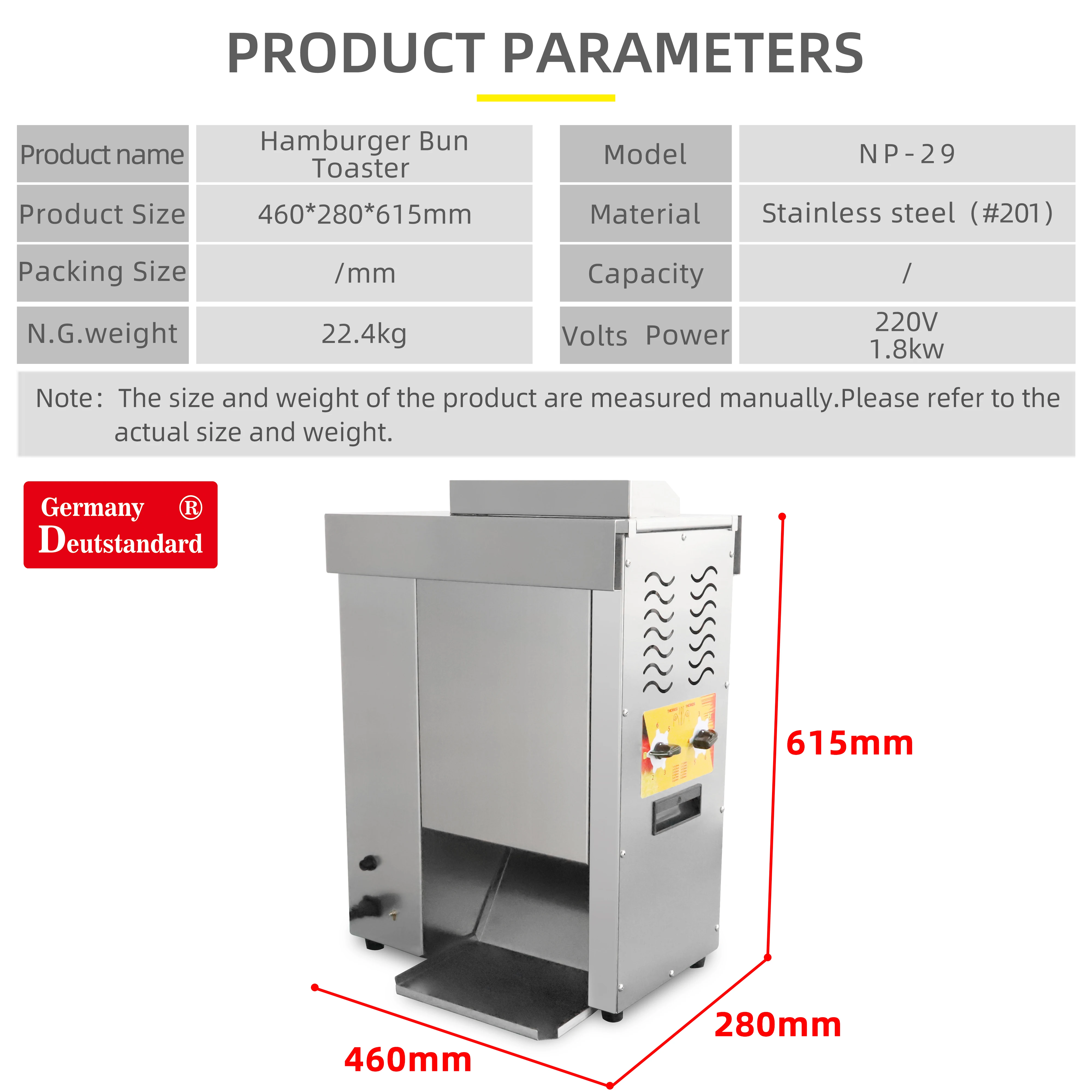 High quality  bread toaster machine Vertical Bun Toaster