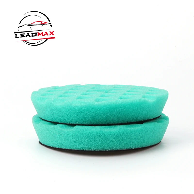 Ultra Soft Red Waxing Applicator 3-Step Finishing Polish Pad round Foam Sponge for Car Detailing