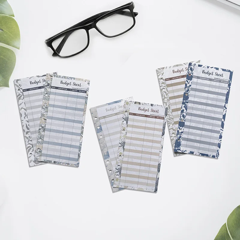A6 Cash Binder PU Leather Notebook Budget Envelopes Set for Saving Money Book Bill Planner Organizer