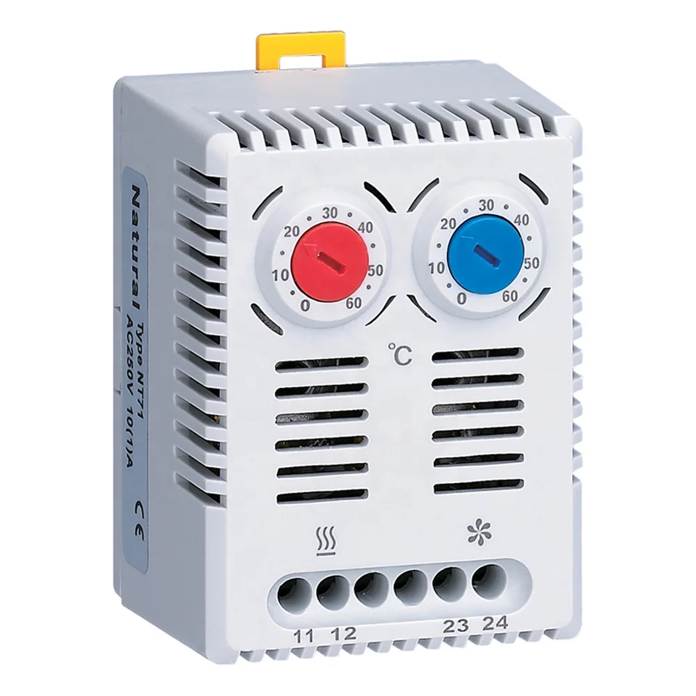 Natural NT 71-F New Arrive IP20 Dual Contact Thermostat and Hygrostat