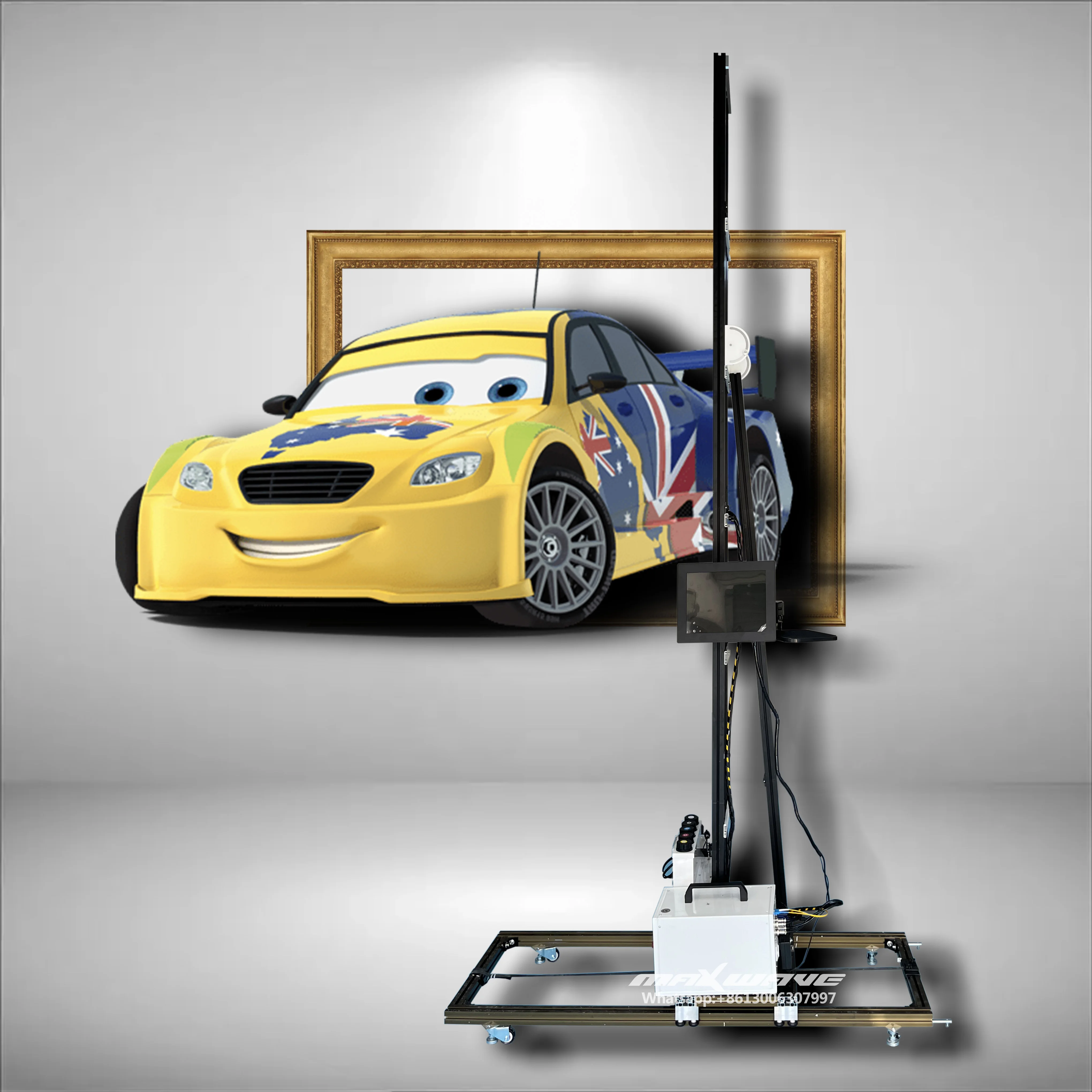 Maxwave 3D Automatic Vertical Wall Printer For New Profitable Business Opportunity Wall Printing Machine