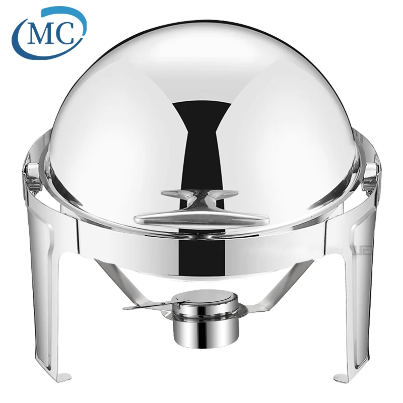 Wholesale chaffing dishes for buffet catering stainless steel vintage chafing dish buffet set roll top chafing dish