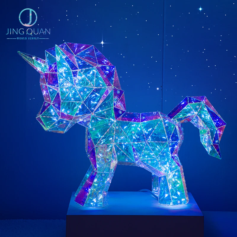Little Unicorn Led Lights Festival Party CHristmas Decoration Gifts Sets For Women Valentines Day Decor Gift Wedding Supplies