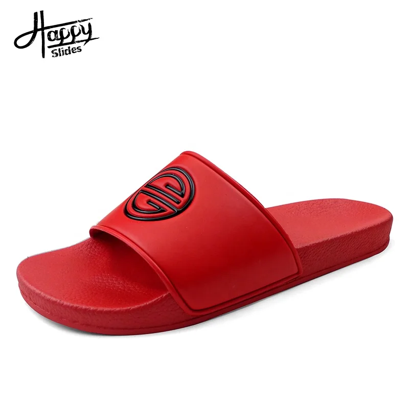 High Quality Plain Black Slides Slippers,Nice Embossing Design Mens Slides Slippers,Fashion Mens Slides Sandal Custom Logo