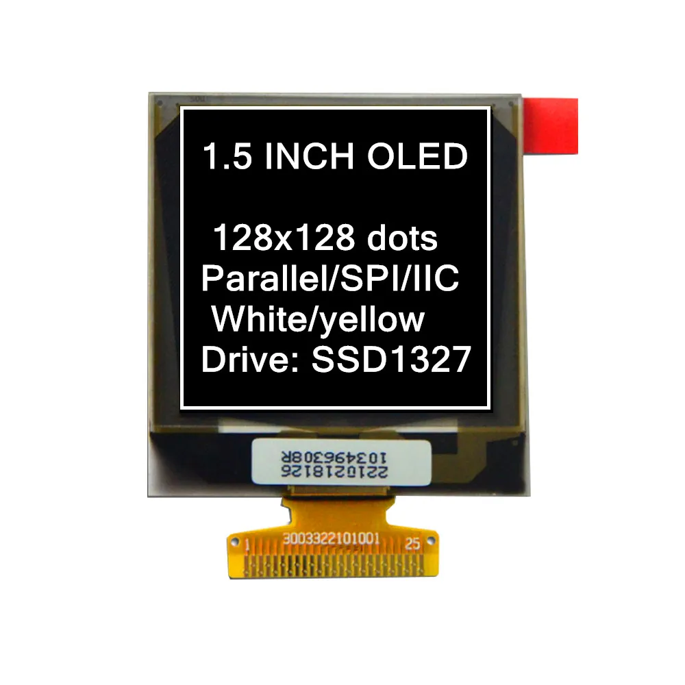  1 5 Дюймовый SPI I2C 25pin белый ssd1327 128x128 OLED экран