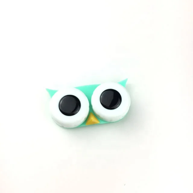 Owl contact lens cases Rose Pink  contact lens container  CL-K011