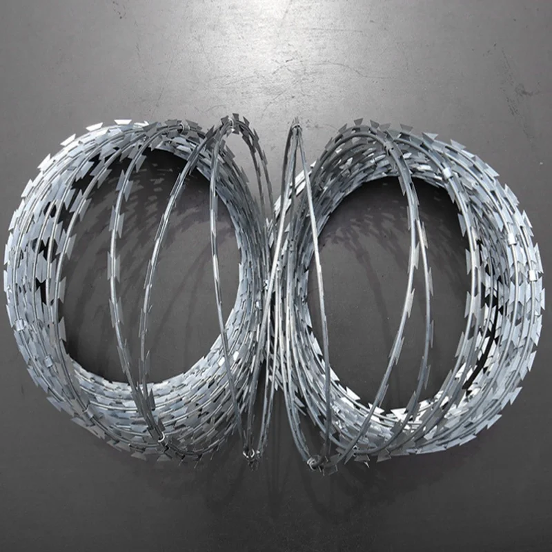 Snake barbed razor wire fence welded razor barbed wire mesh