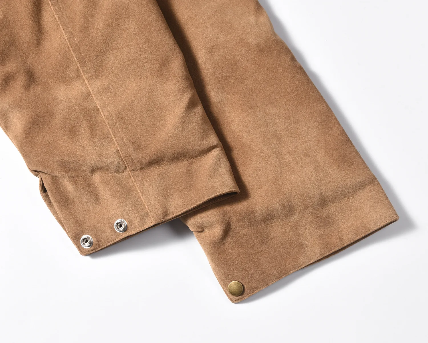 Lapel washed casual faux deer skin jacket Vintage wash faux suede leather jacket Casual work driver trucker jacket