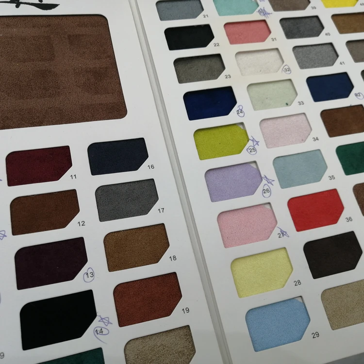 New Product Hot Sale 100%Polyester 180gsm knitted Faux Deer Suede Inelastic Solid Color Fabric For Shose And Jacket