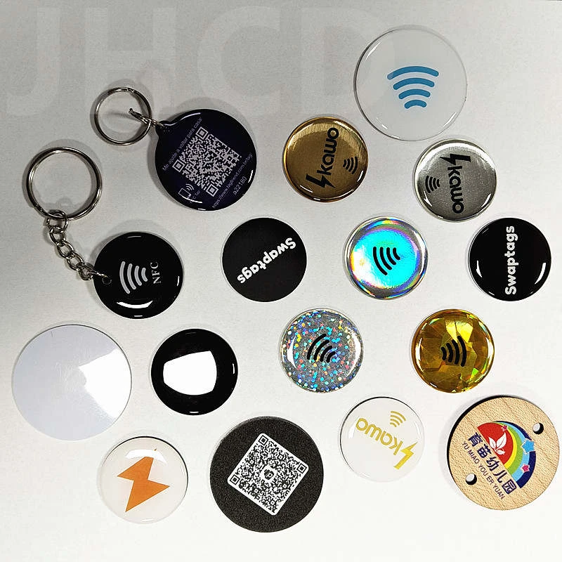 Hot Selling custom logo nfc card  silver metal nfc card engraving