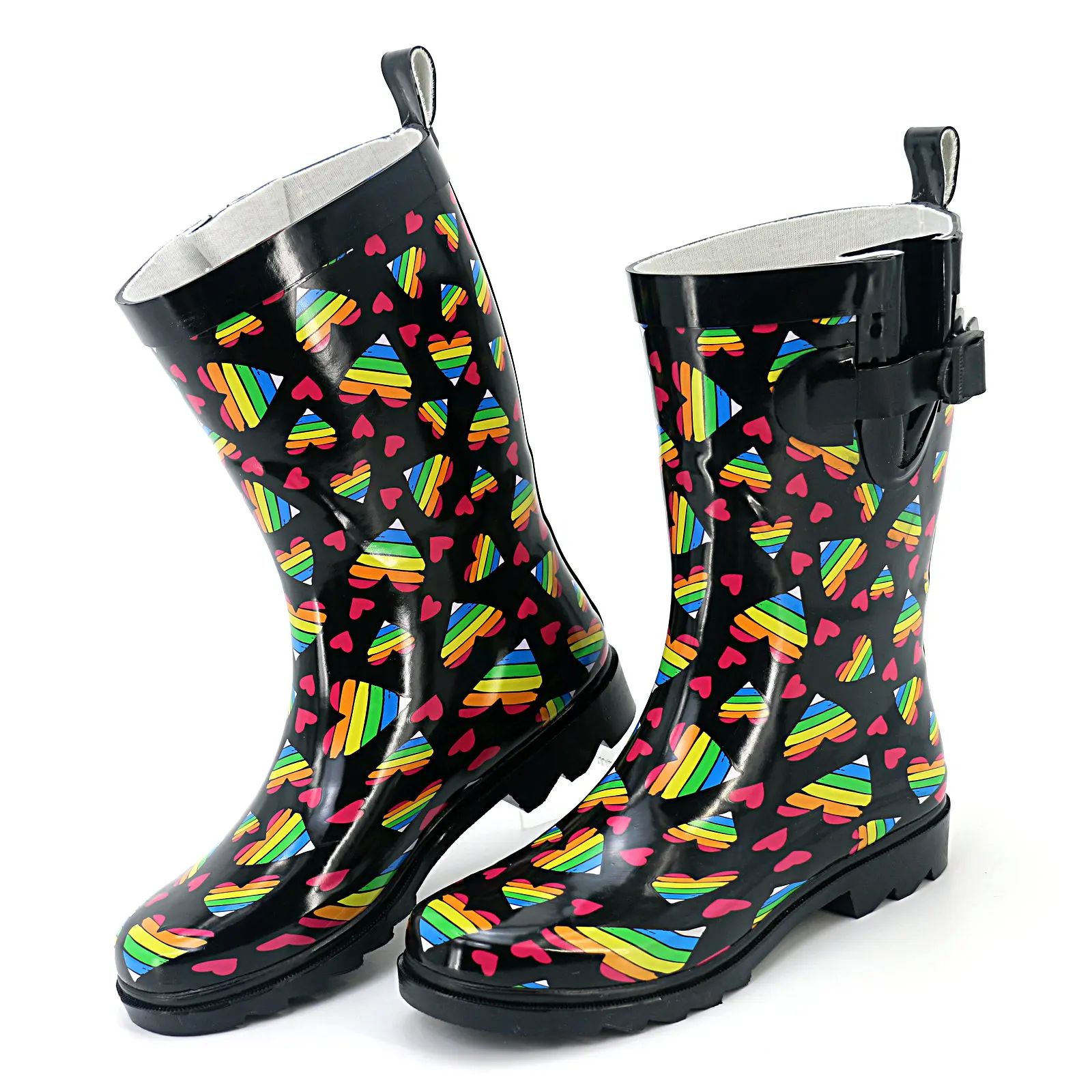 Women Waterproof Mid Calf Cute Booties Fashion Out Work Comfortable Garden Boots