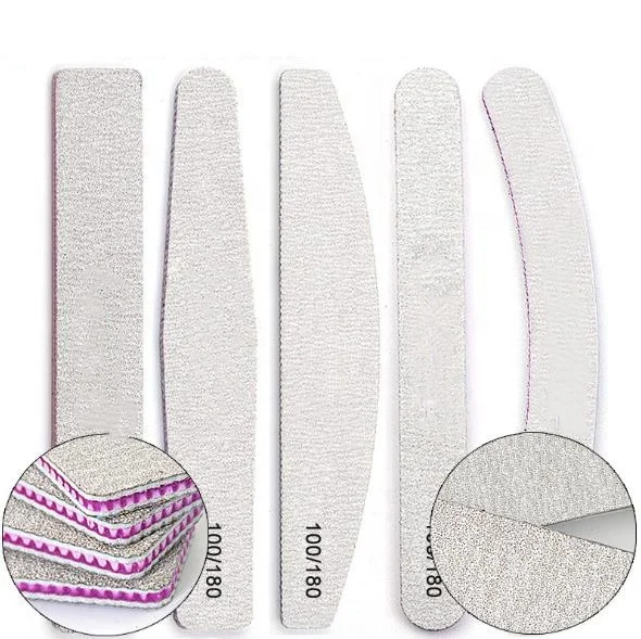 
Professional Custom Double Side 100/180 Nail File Japan Sandpaper Nail File 