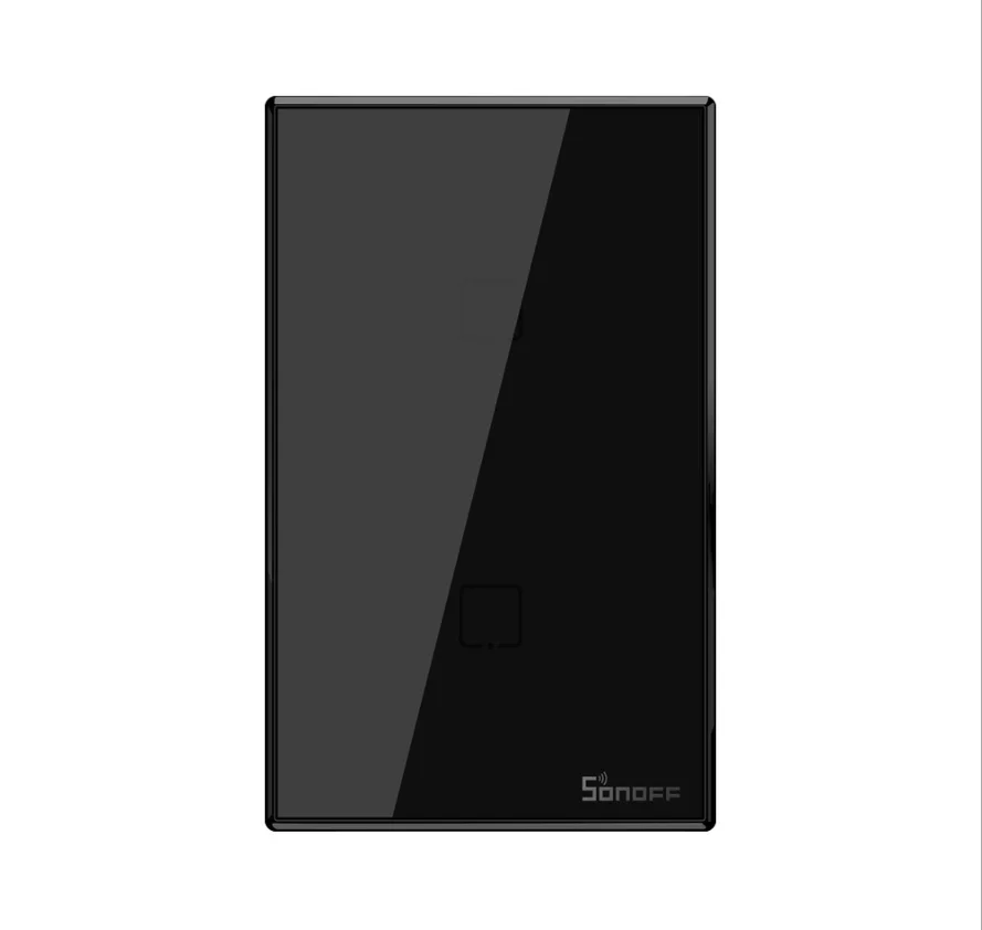 SONOFF T3 US Smart Touch Wifi Wall Light Black Switch 120Type With Border 1/2/3 Gang 433 RF/APP Control Works With Google home
