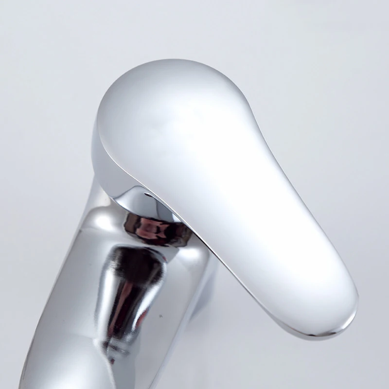 Modern stainless steel 304 faucet Brass hot and cold water single pole single hole washbasin faucet bathroom accessories