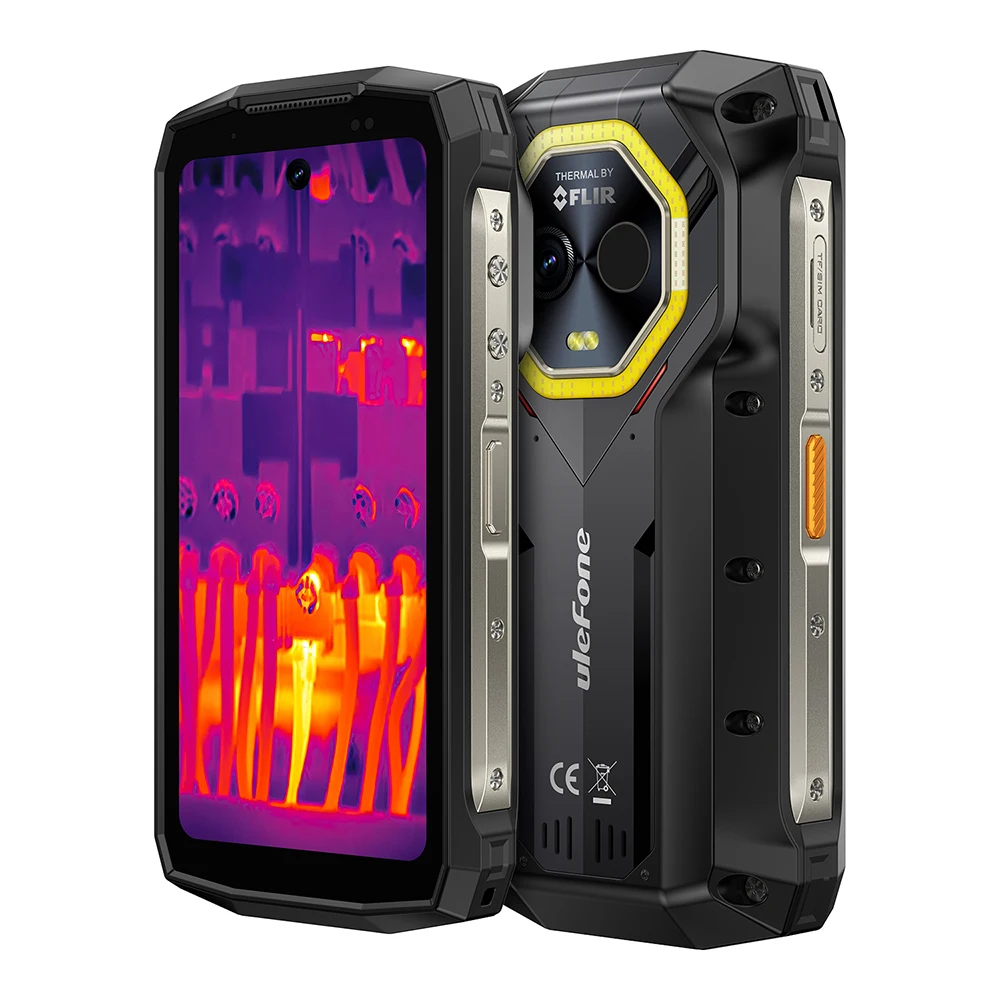 5G Mini Rugged Smartphone FLIR Thermal Image Camera 8+256GB Android 14 4.7' 6200mAh NFC Global Phone Ulefone Armor Mini 20T Pro