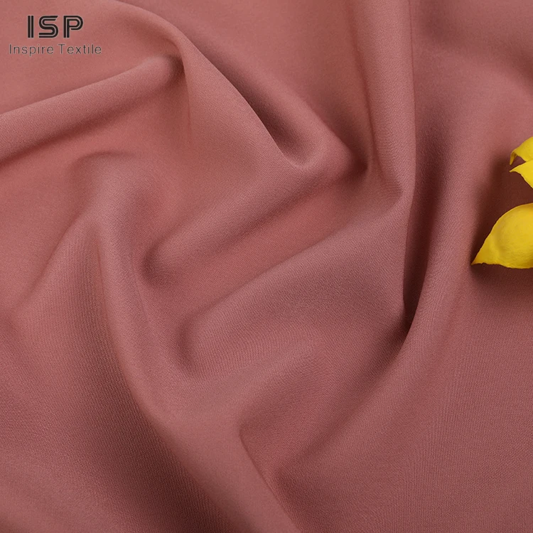 Factory direct sale woven double faced polyester spandex fabric for dress