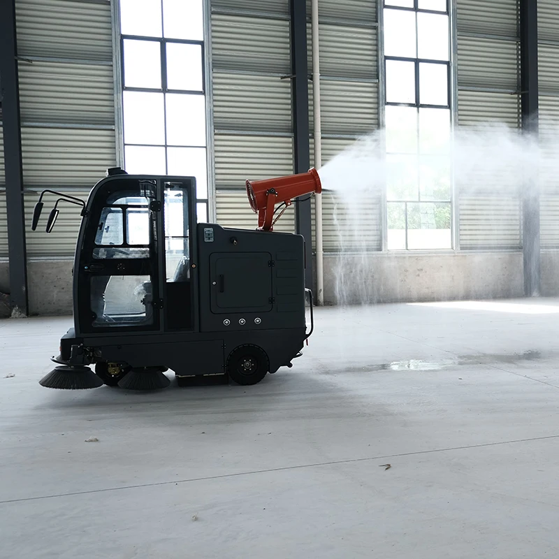 Industrial Vacuum Sweeper Machine Pure Electric Ride-On Road Sweeper S19 New Include Motor Pump Engine Gear