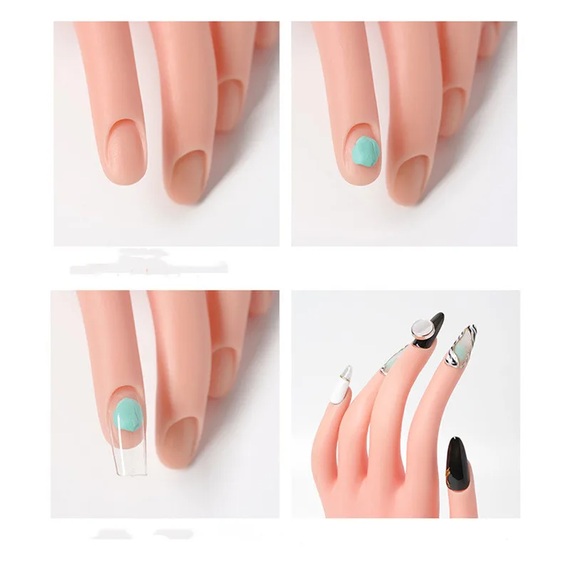 Nail Art Training Hand acrylic nails practice hand