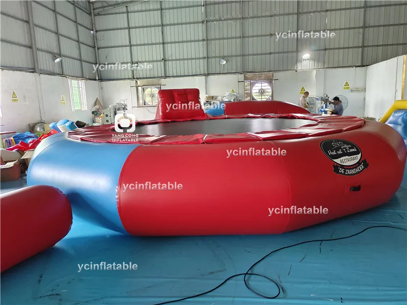 Giant Water Game Inflatable Floating Trampoline&Slide for Lake Island