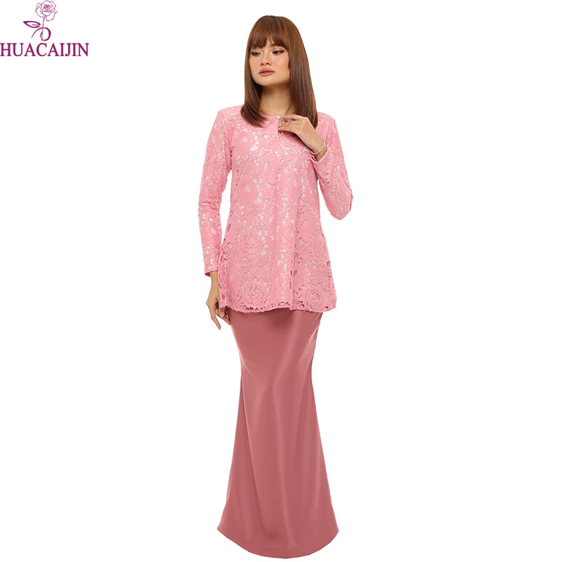 2020 Custom Digital Print Islamic Clothing Baju Kurung Modern Islamic Abaya Clothing Wholesale High Quality Chiffon Baju Kurung