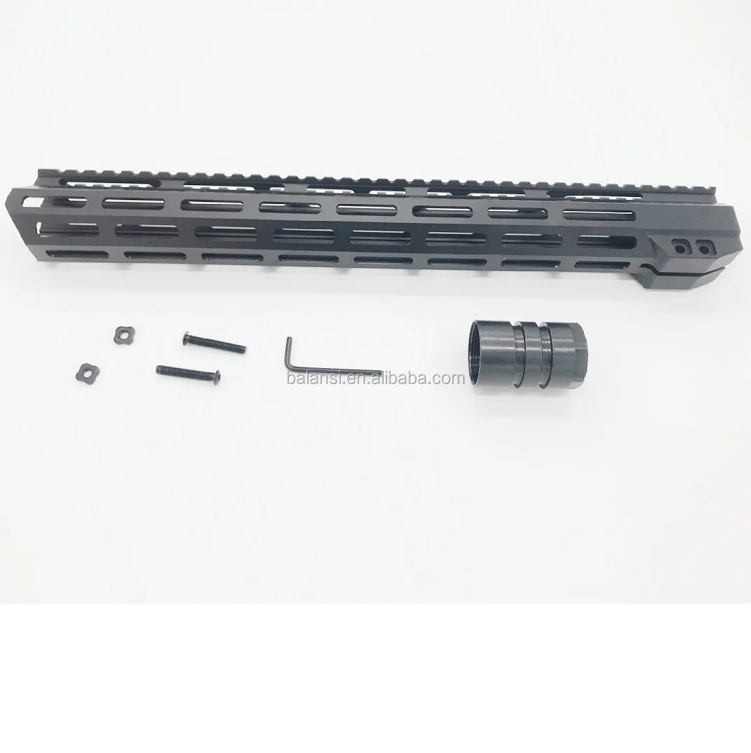 15 inch mlok handguard Free Float Super Slim ar 15 Handguard Quad steel Nut Fit .223 for AR15 M4 M16