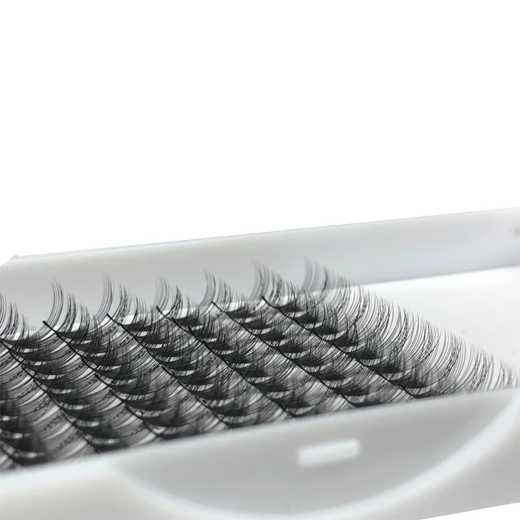 
20D 0.03 DD Curl Volume Fans Customized Trays Card 20D Premade Fans Eyelashes 0.03 Russian Lashes 