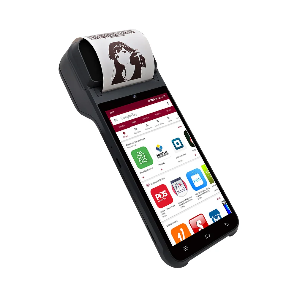 Z92 Latest Android Portable Point Of Sale POS Machine With Nfc Card Reader/Built In Thermal Printer