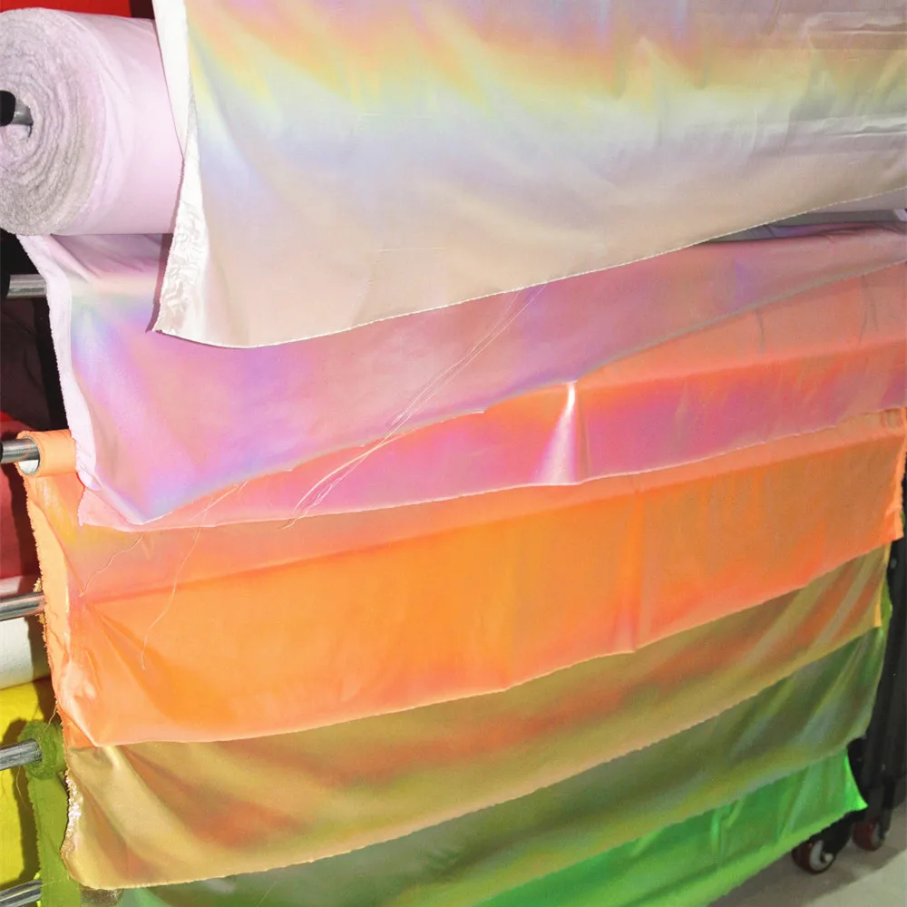 Suzhou meidao 40D 300T nylon taffeta gold foil hot stamping waterproof water repellent fabric printed fabric for wind jacket