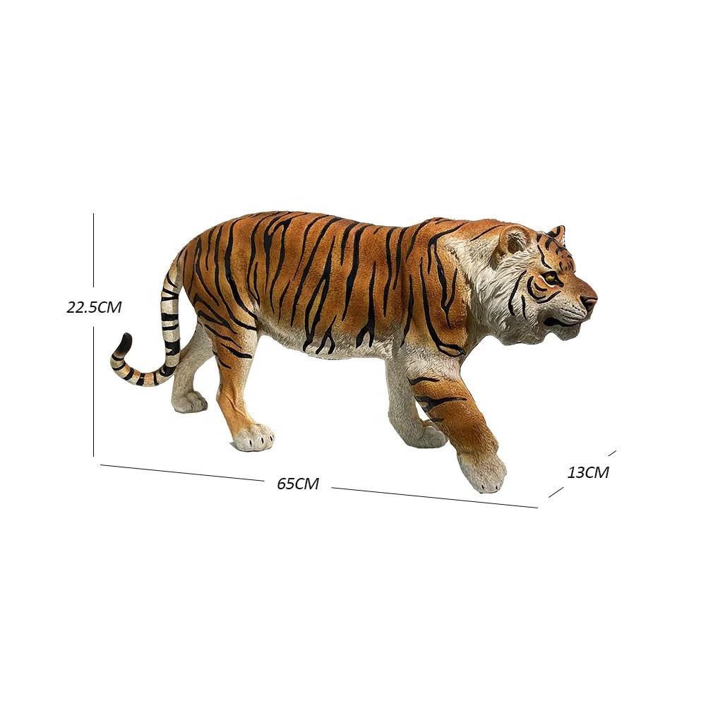 wholesale garden ornaments resin craft lifelike tiger sculpture resin mold for home garden yard decor