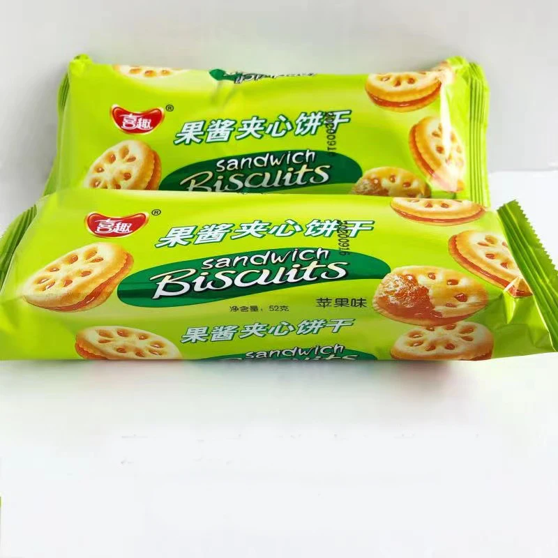 В наличии сэндвич печенье 52 г аромат яблока с начинкой