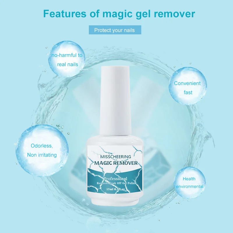 15ML Professional Magic Gel Remover Soak off Polish Removal Automatically Burst Varnish Removing Manicure