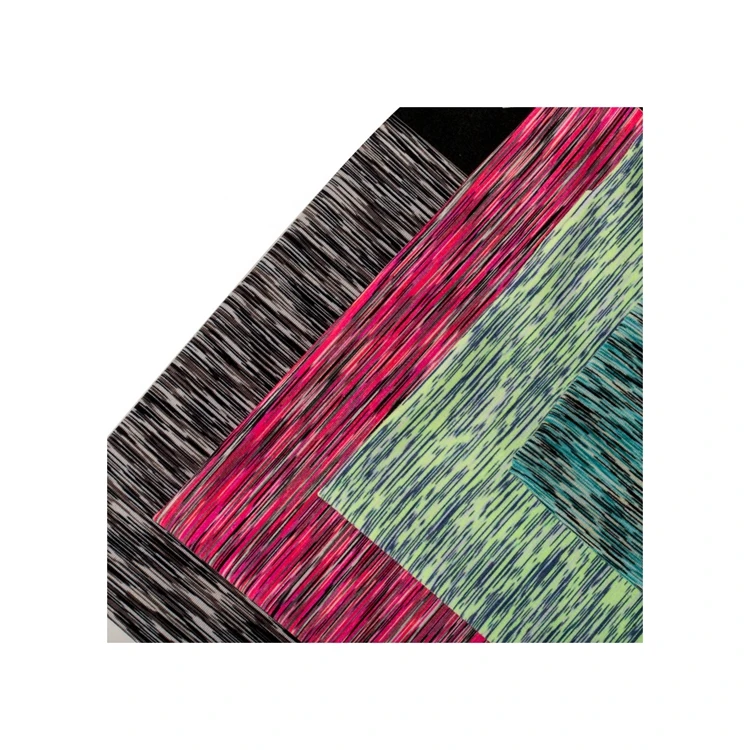 
Китайский поставщик, 90% полиэстер, 10% спандекс, космическая окрашенная трикотажная одинарная трикотажная ткань, высокоэластичная для спортивной одежды 