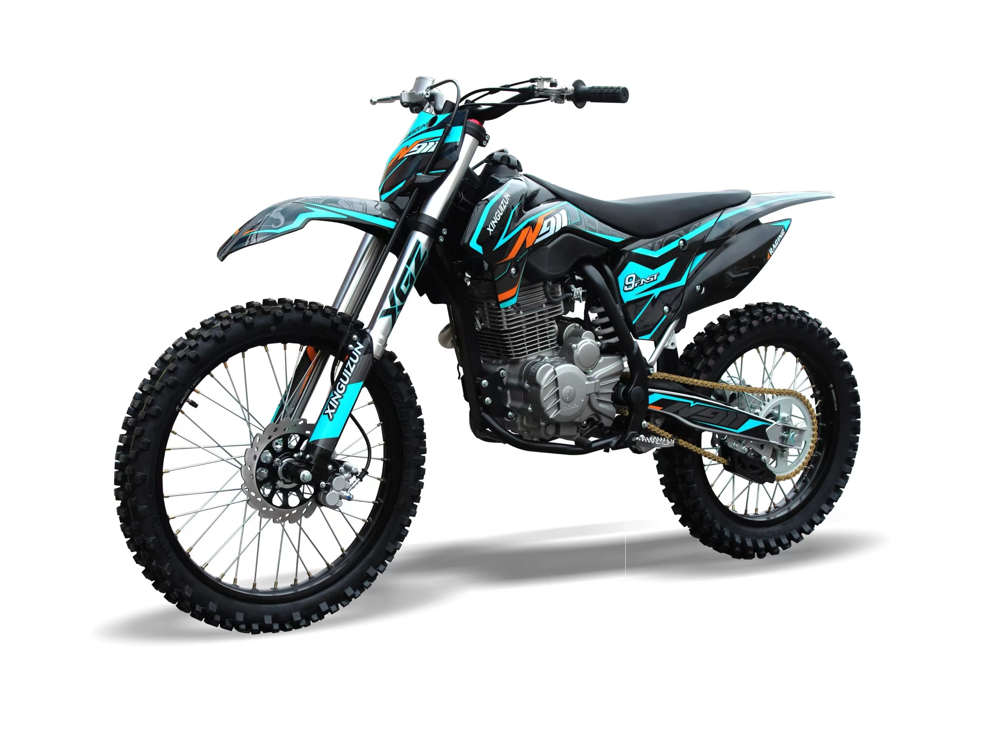 The New 250cc Off-road Motorcycle 4 Stroke Air-cooled 110 Km/h 6.5L 200-400CC 80/100-21 > 80km/h XUZ-N911 2020*830*1150 XGZ