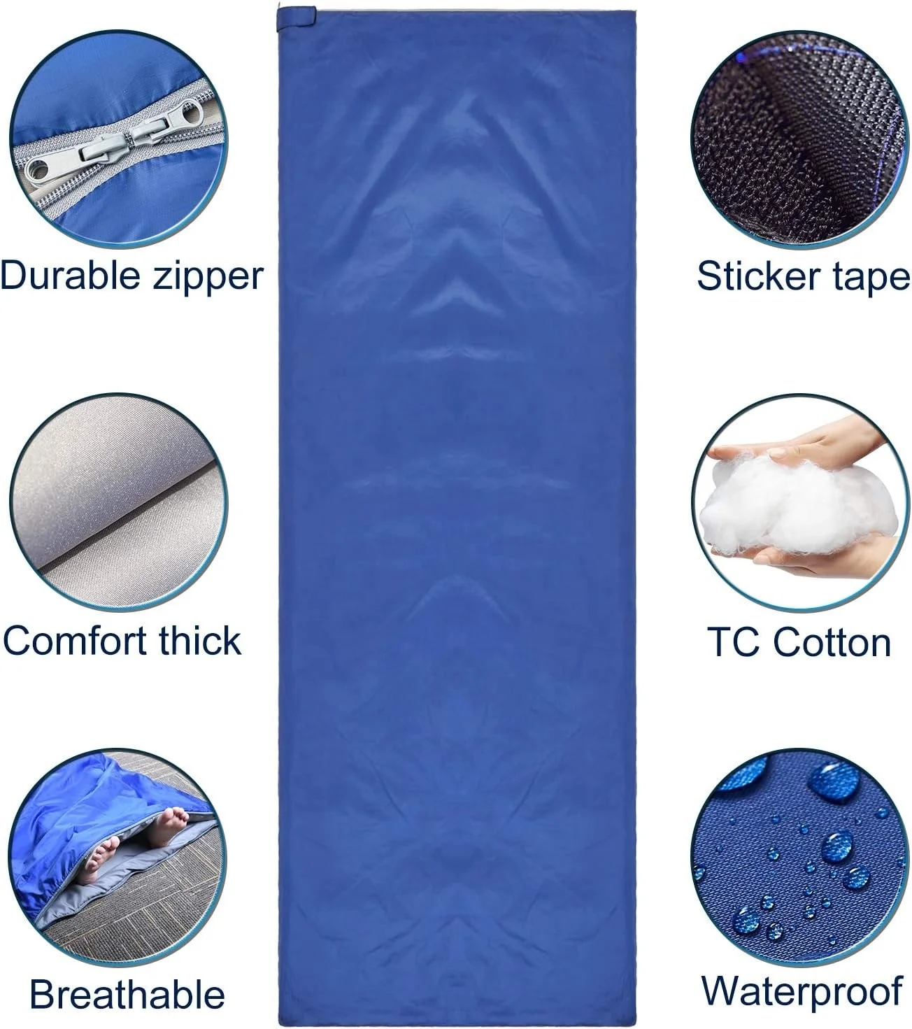 Camping Sleeping Bag Winter Portable Tent Travel Backpacking Folding Bed For Hiking Camping Equipment Sack Tourist Sleeping Bags