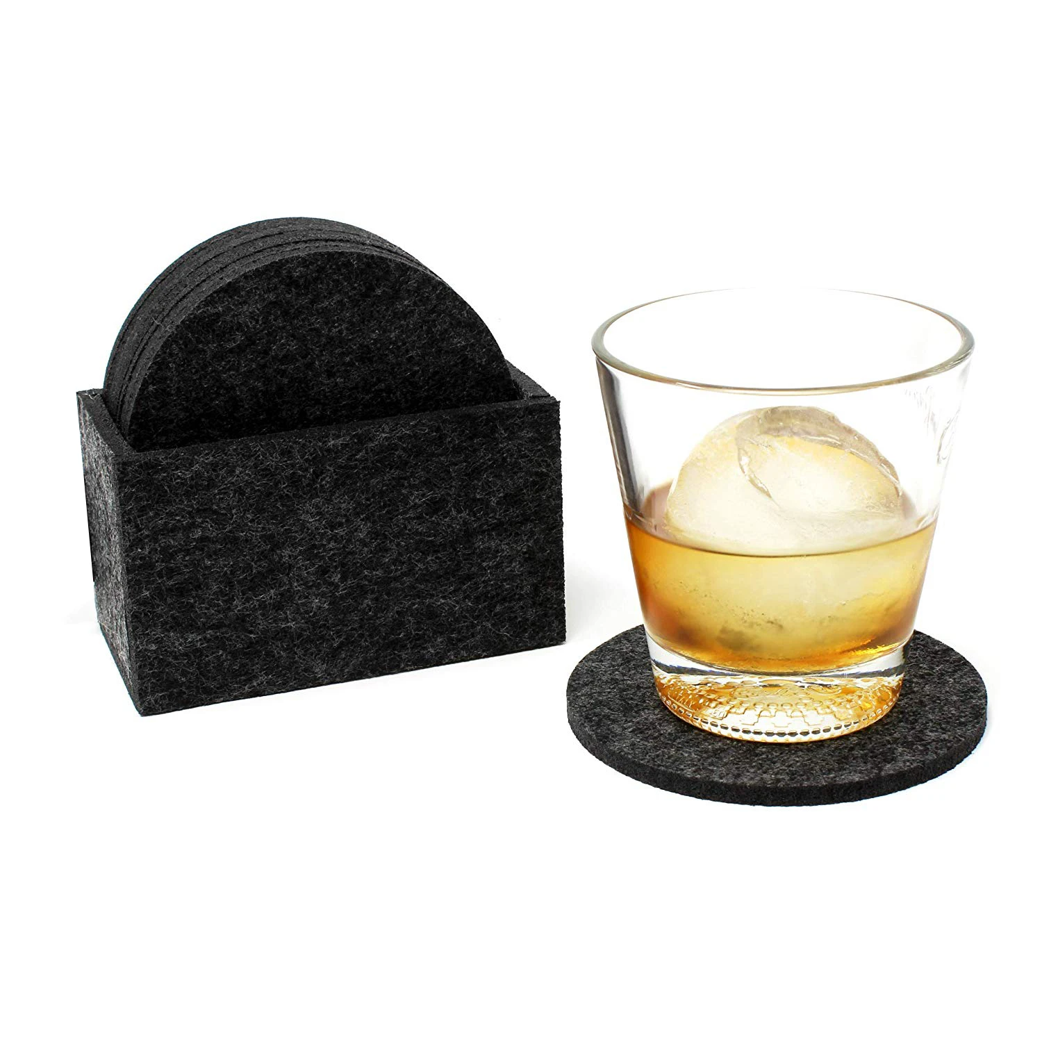 10CM Round  and Hexagon Shape Felt Cup Coasters For Glasses