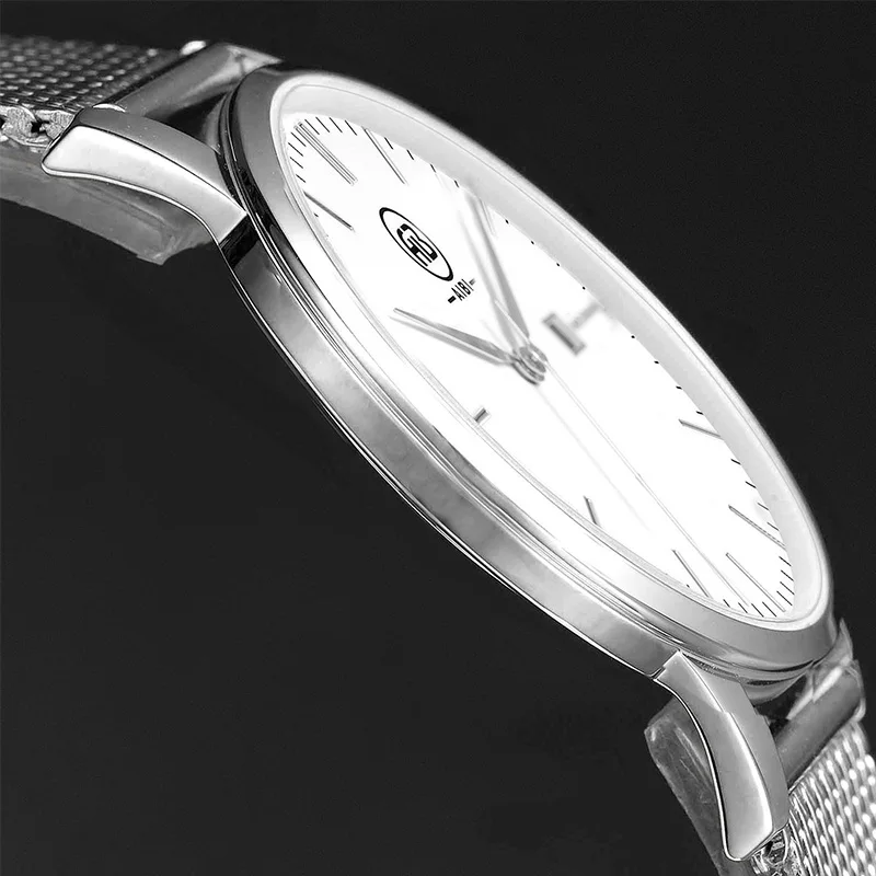 Big Dial Mesh Band Water Resistant Skeleton Automatic Mens Luxury Watches