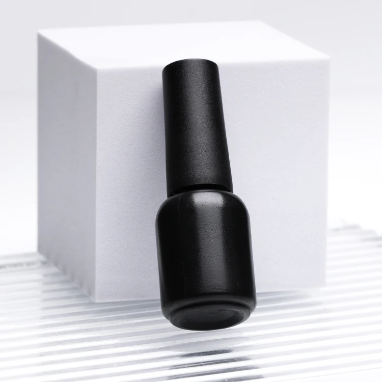 Professional private label gel glue container 7ml HDPE nail polish bottle with brush