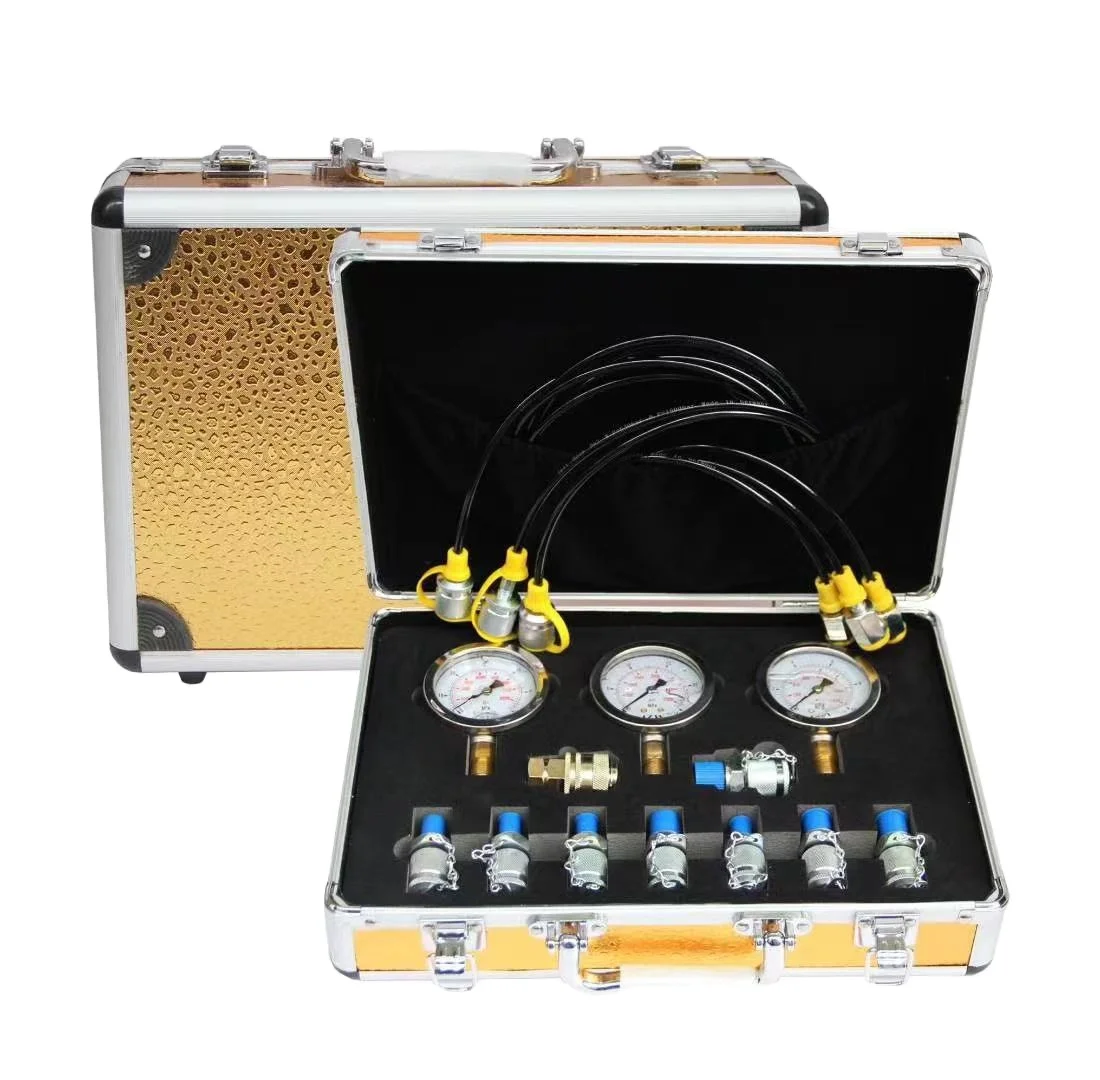 High quality hydraulic test point test hose hydraulic gauge  fitting hydraulic pressure test kit