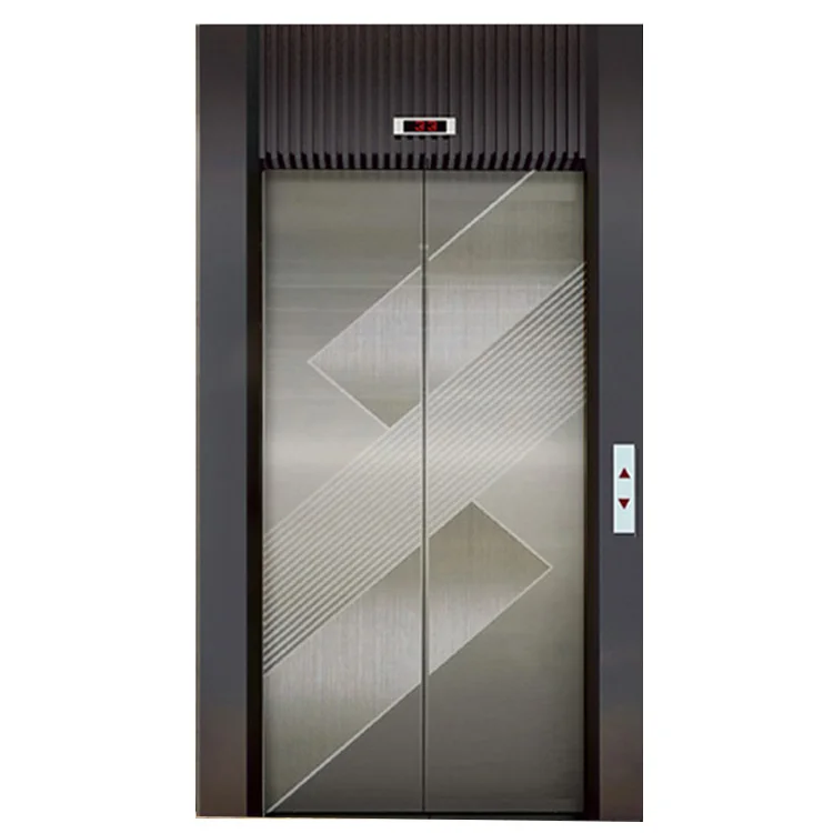 Роскошная дверь пассажирского лифта с покрытием из поливинилхлорида/8K с зеркальной поверхностью (1600287330001)