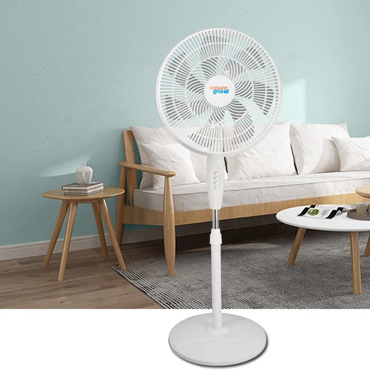 3 speed round heavy base electric 16 Inch stand white beautiful domestic floor fan