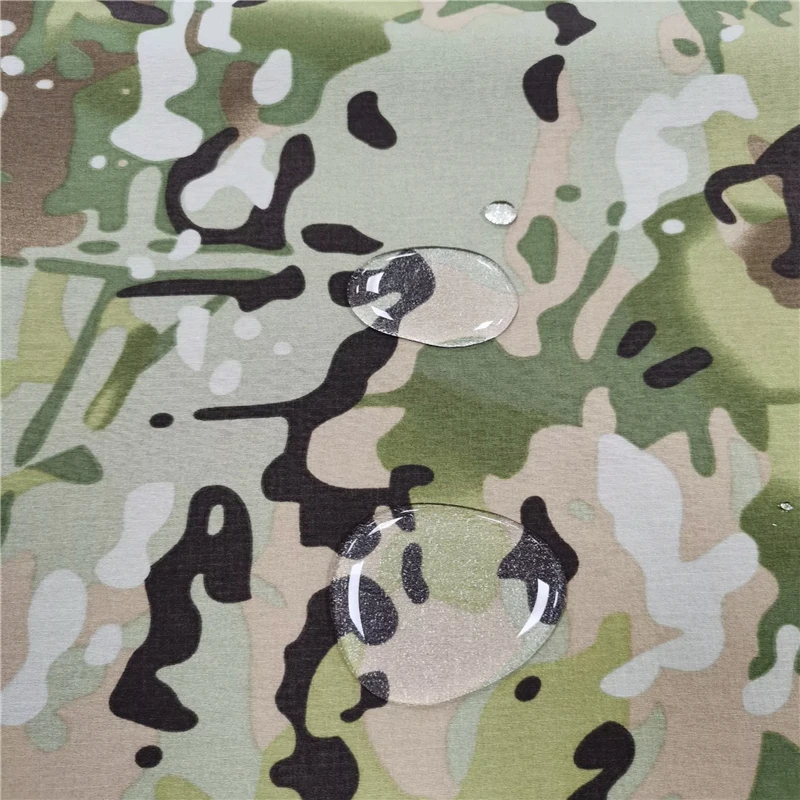 Taslon 95%N 5%SP printing water resistant warp elastic nylon ripstop fabric for jacket and coat