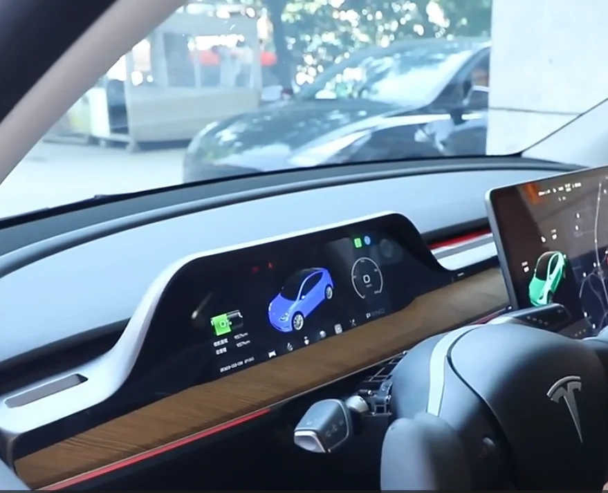 10.25 Inch Lcd Instrument Panel Accessories Dashboard Hud Heads Up Display Gauge Cluster Performance Digital For Tesla Model 3