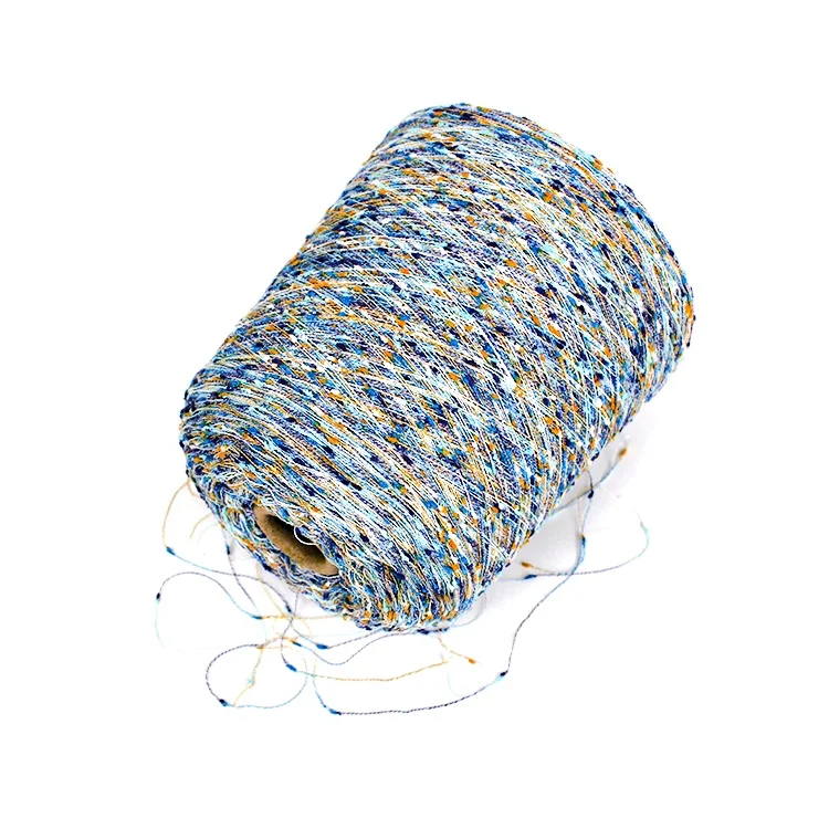 Kingeagle Hot Sale 100% Polyester Knot Yarn Fancy Napped Knitting Yarn