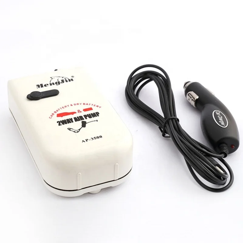 High Quality Car and Dry battery Fishing Air Pump Silent Aquarium Portable Bait Bucket Aerator Sobo Oxygen Rechargeable Pump