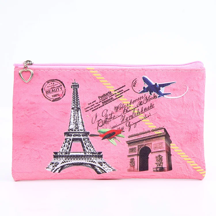 hot sale Professional Travel custom makeup bags pink promo cute  Leather  cosmetic bag