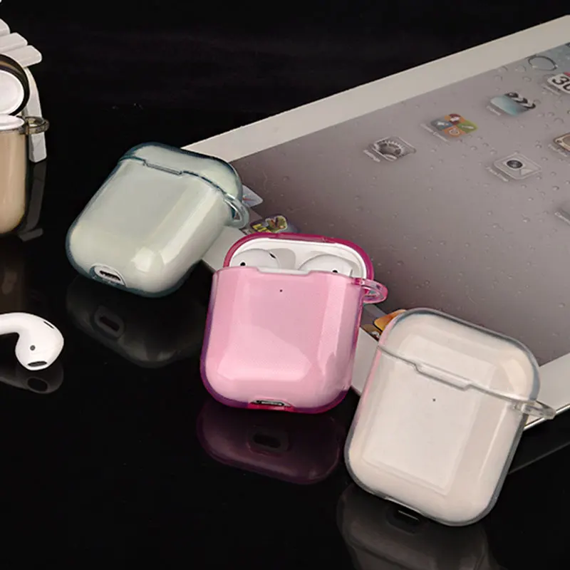 For Airpods Pro Air Pods 2 Airpod 3 Earphones Accessories TPU transparent Protective Headphone Cover Wireless Charging Case