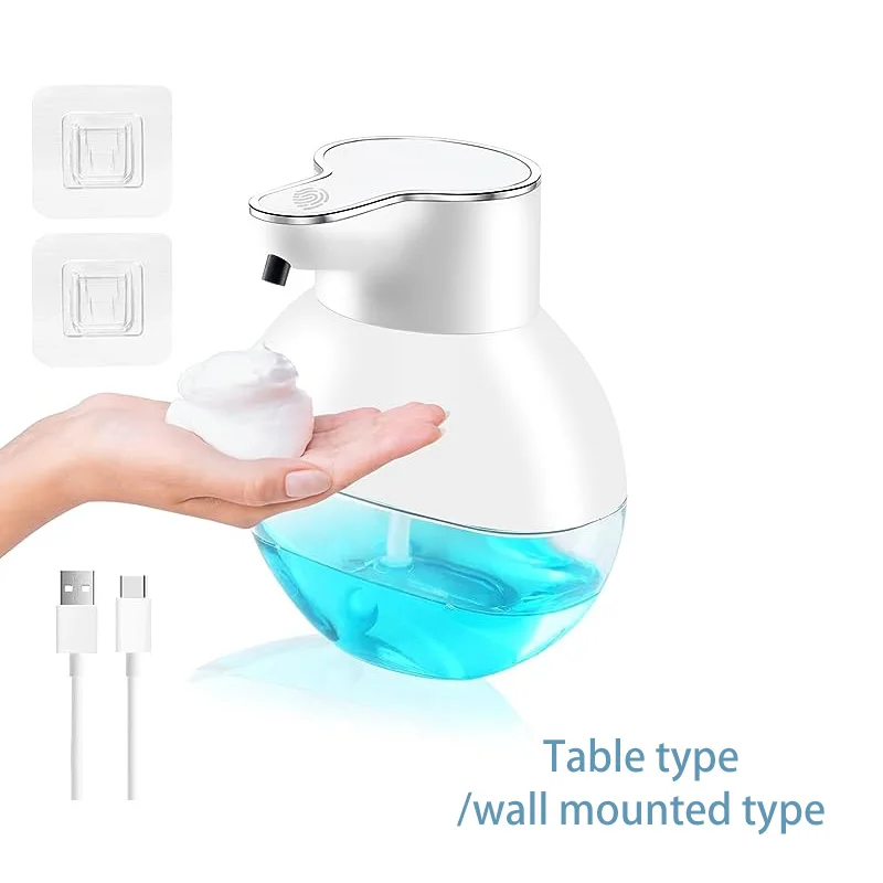 Wholesale Cheap Table Wall Mounted Type 400ML Transperaent Bottle Soap Dispenser Foam Liquid Automatic Soap Dispenser