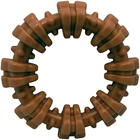 Nylabone Power Жевательная текстурированная собака кольцо игрушка со вкусом смешанного Экологически чистая для домашних животных агрессивных жевателей X-Large/Souper 1 шт.
