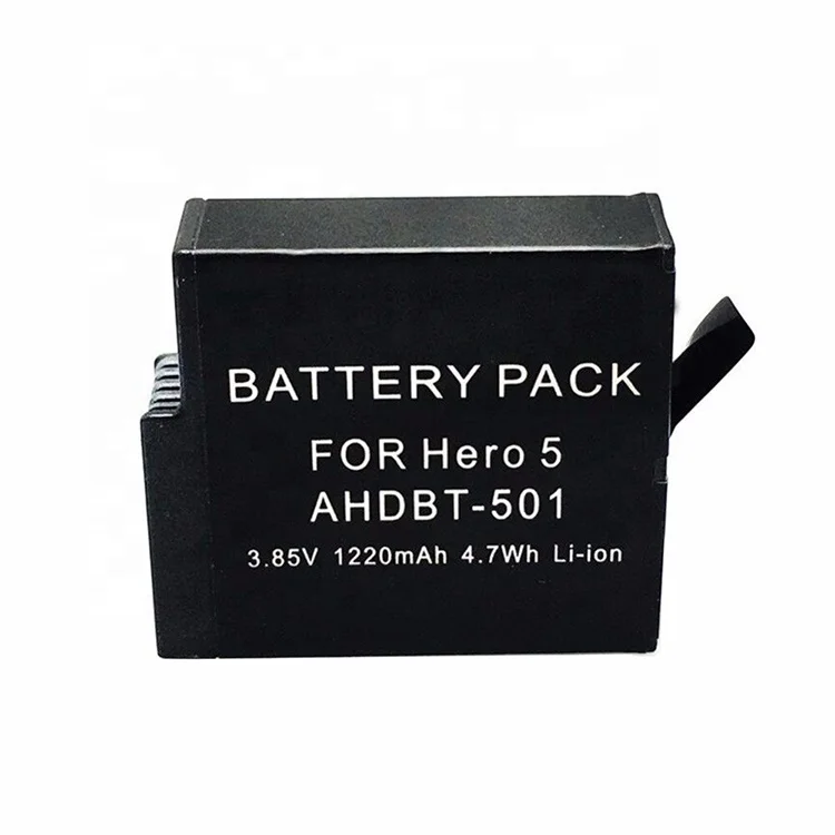 
1220mAh AHDBT-501 Digital Camera Replacement Rechargeable Battery for Gopro Hero 5 