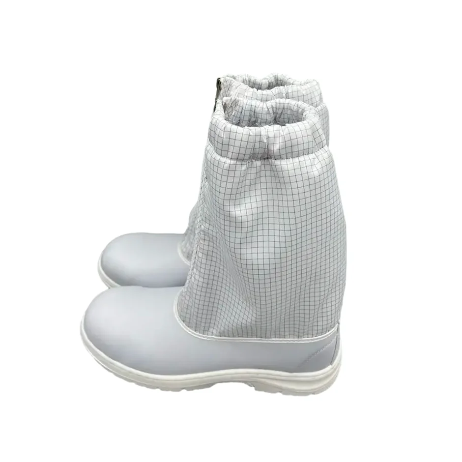 Professional Manufacturing All Season Non-Slip Waterproof White Men Steel Toe Esd Work Safety Shoes